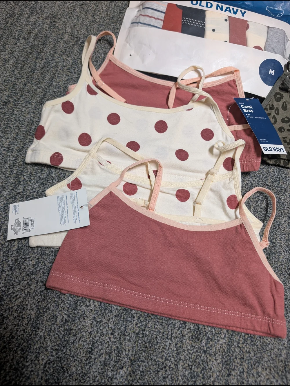 NWT Old Navy Girls' Bikini Underwear Bralette Set LOT Sz Medium